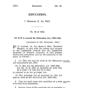 Education Act Amendment Act 1952